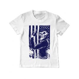Tricou adler copil motorist alb