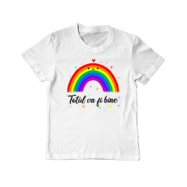 Tricou adler copil totul va fi bine alb