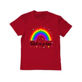 Tricou adler copil totul va fi bine rosu