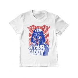 Tricou adler copil your daddy alb