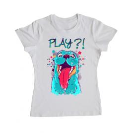 Tricou adler dama play alb