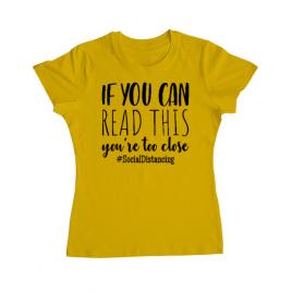 Tricou adler dama too close galben