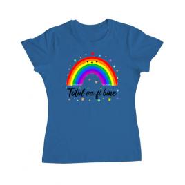 Tricou adler dama totul va fi bine albastru azuriu