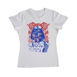 Tricou adler dama your daddy alb