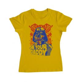Tricou adler dama your daddy galben