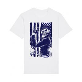 Tricou stanley stella barbat motorist alb