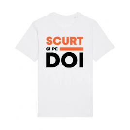 Tricou stanley stella barbat scurt si pe doi alb
