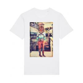Tricou stanley stella barbat tiger head alb