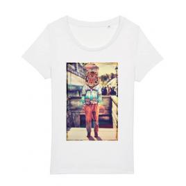Tricou stanley stella dama tiger head alb