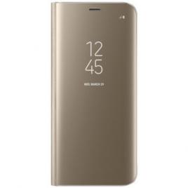 Husa Book compatibil Samsung galaxy Samsung Note 9 Gold Clear view