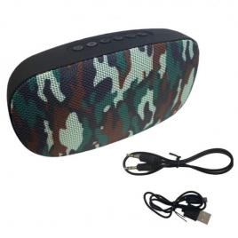 Boxa portabila cu 2 difuzoare, microfon, bluetooth, TF slot, army