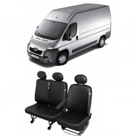 Huse Scaune din piele Peugeot Boxer 3 locuri (2+1) 2006-2014