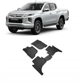 SET COVORASE AUTO CAUCIUC FIT MITSUBISHI L200 3D (2015-2019) - 5 PCS