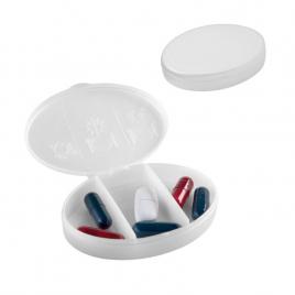 Cutie pentru pastile pp în forma ovala cu 3 compartimente
