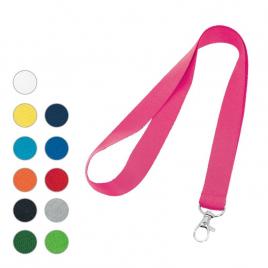 Ecuson snur lanyard din poliester cu prindere metalica, 20 x 480 mm