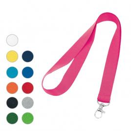 Lanyard din poliester cu carabina metalica