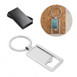 Breloc din metal cu desfacator de sticle