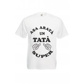 Tricou personalizat Fruit of the loom Asa arata un tata super XL