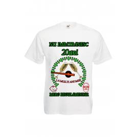 Tricou personalizat Fruit of the loom barbat nu imbatranesc 20 ani alb XXL