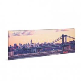 Tablou decorativ cu lumina LED - „New York” - 38 x 78 cm