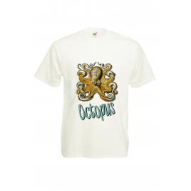 Tricou barbatesc imprimeu Octopus, XL