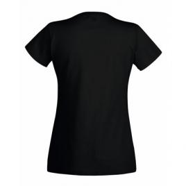 Tricou personalizat Fruit of the loom dama negru Viata incepe la 21 ani  L