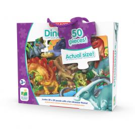 Puzzle mare de podea 50 piese - dinozauri