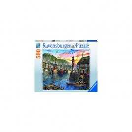 Puzzle port la rasarit ravensburger 500 piese