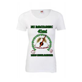 Tricou personalizat dama Fruit of the loom nu imbatranesc 40 alb L