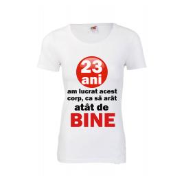 Tricou personalizat Fruit of the loom dama 23 ani M