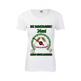 Tricou personalizat dama Fruit of the loom nu imbatranesc 24 alb XXL