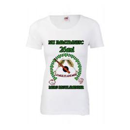 Tricou personalizat dama Fruit of the loom nu imbatranesc 26 alb L