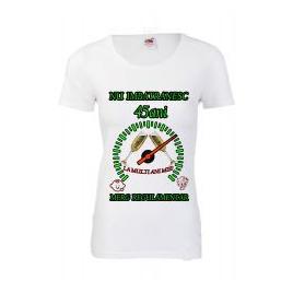 Tricou personalizat dama Fruit of the loom nu imbatranesc 45 alb S