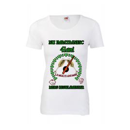 Tricou personalizat dama Fruit of the loom nu imbatranesc 41 alb L