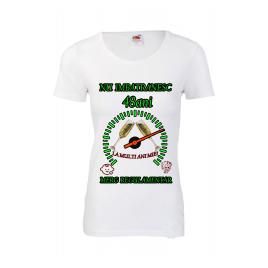 Tricou personalizat dama Fruit of the loom nu imbatranesc 48 alb XXL