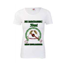 Tricou personalizat dama Fruit of the loom nu imbatranesc 59 alb L