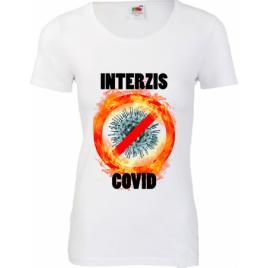 Tricou dama mesaj Interzis covid 2XL