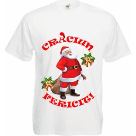 Tricou personalizat mesaj Craciun Fericit Mos Craciun XL