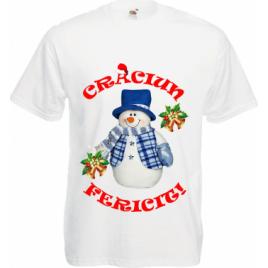 Tricou personalizat mesaj Craciun Fericit om zapada XL