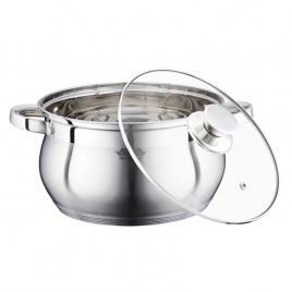 Cratita cu capac Peterhof PH-15845-16, Inox, 2.10 l, 16 cm