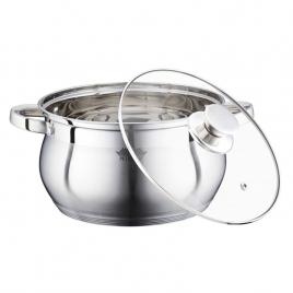 Cratita cu capac Peterhof PH-15845-18, Inox, 2.9 l, 18 cm