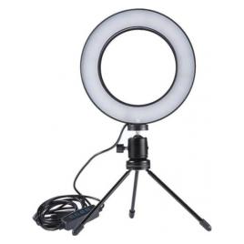Lampa circulara fotografica Ring Light LED 10 trepte de lumina lumina rece calda si neutra Photo