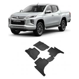 SET COVORASE AUTO CAUCIUC FIT MITSUBISHI L200 3D 2015-2019 - 5 PCS