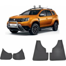 Set Aparatori Noroi Fata+Spate cu sistem de fixare Dacia Duster 2009-2018