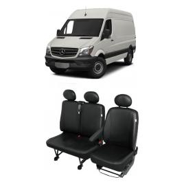 Set Huse Scaun din piele Mercedes Sprinter 3 locuri 2+1 2007-2017