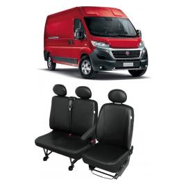 Set Huse Scaune din piele Fiat Ducato 3 locuri 2+1 2015-2019
