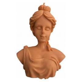 Lumanare stil statueta Venera orange handmade 11cm