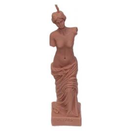 Lumanare stil statueta Venus brown handmade 16cm
