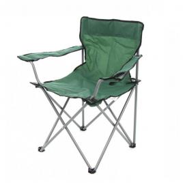 SCAUN CAMPING PLIANT, STRUCTURA METALICA, VERDE, 52 X 52 X 80 CM