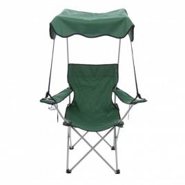 SCAUN CAMPING PLIANT STRUCTURA METALICA VERDE 84 X 52 X 85 CM